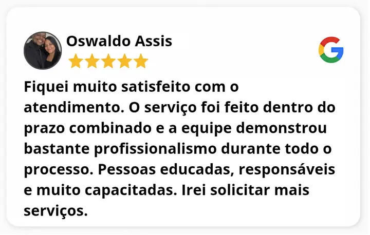 Depoimento de Fábio Carrera no Google